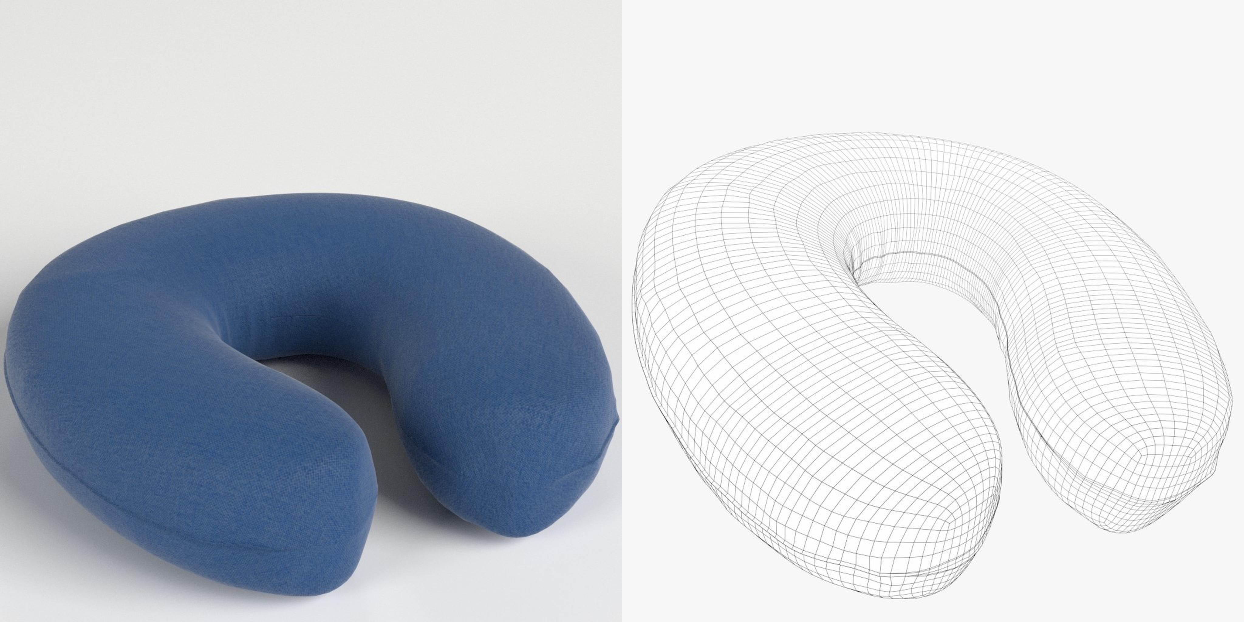 3D-Modell - Nackenkissen