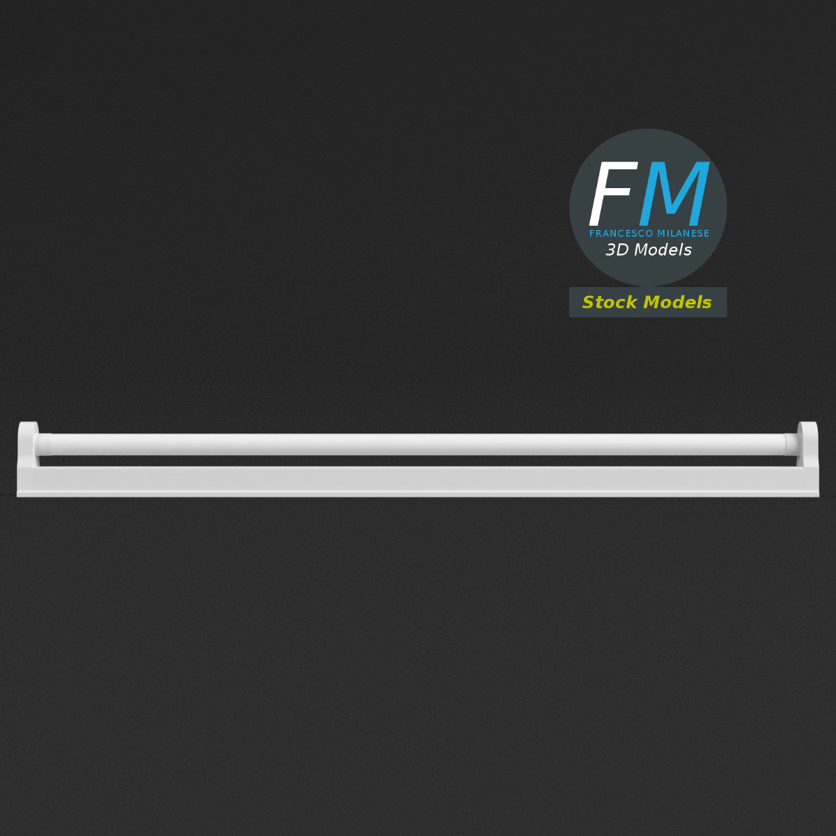 3D-Modell - Neonleuchte - 03