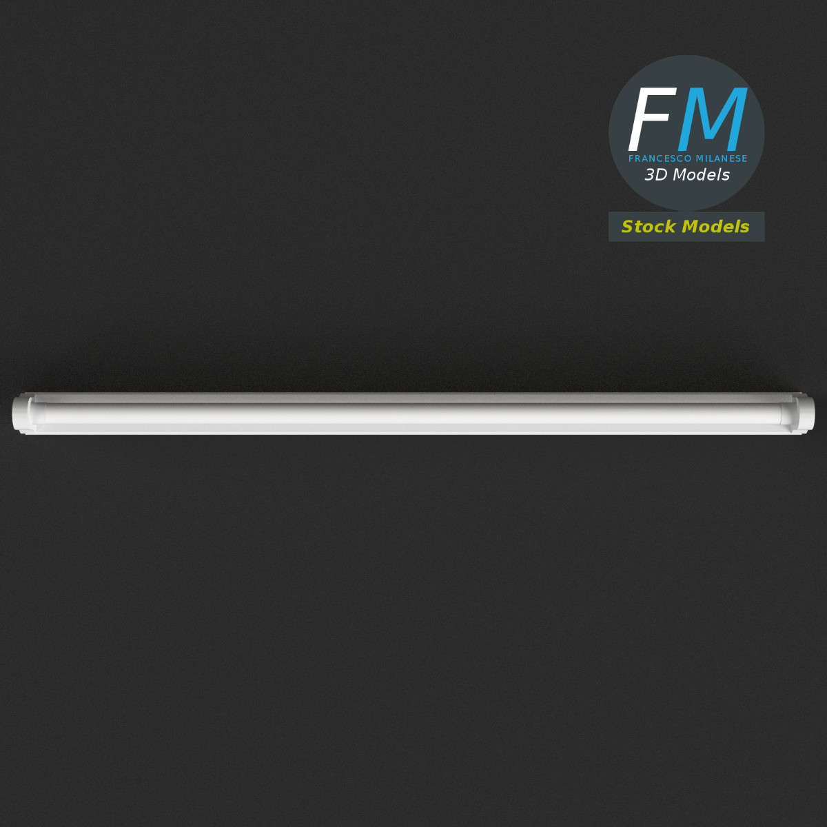 3D-Modell - Neonleuchte - 06