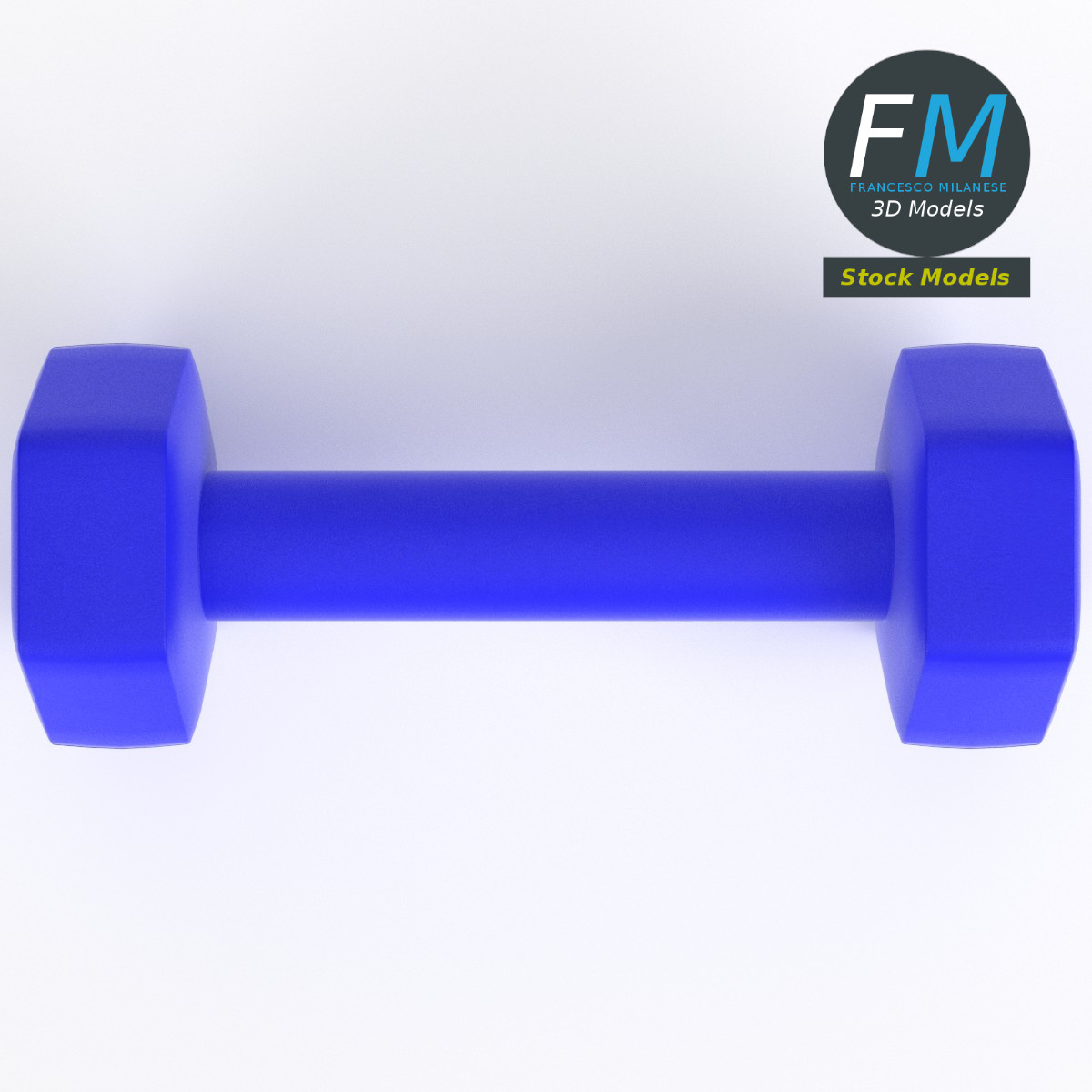 3D-Modell - Neopren-Hantel - 06