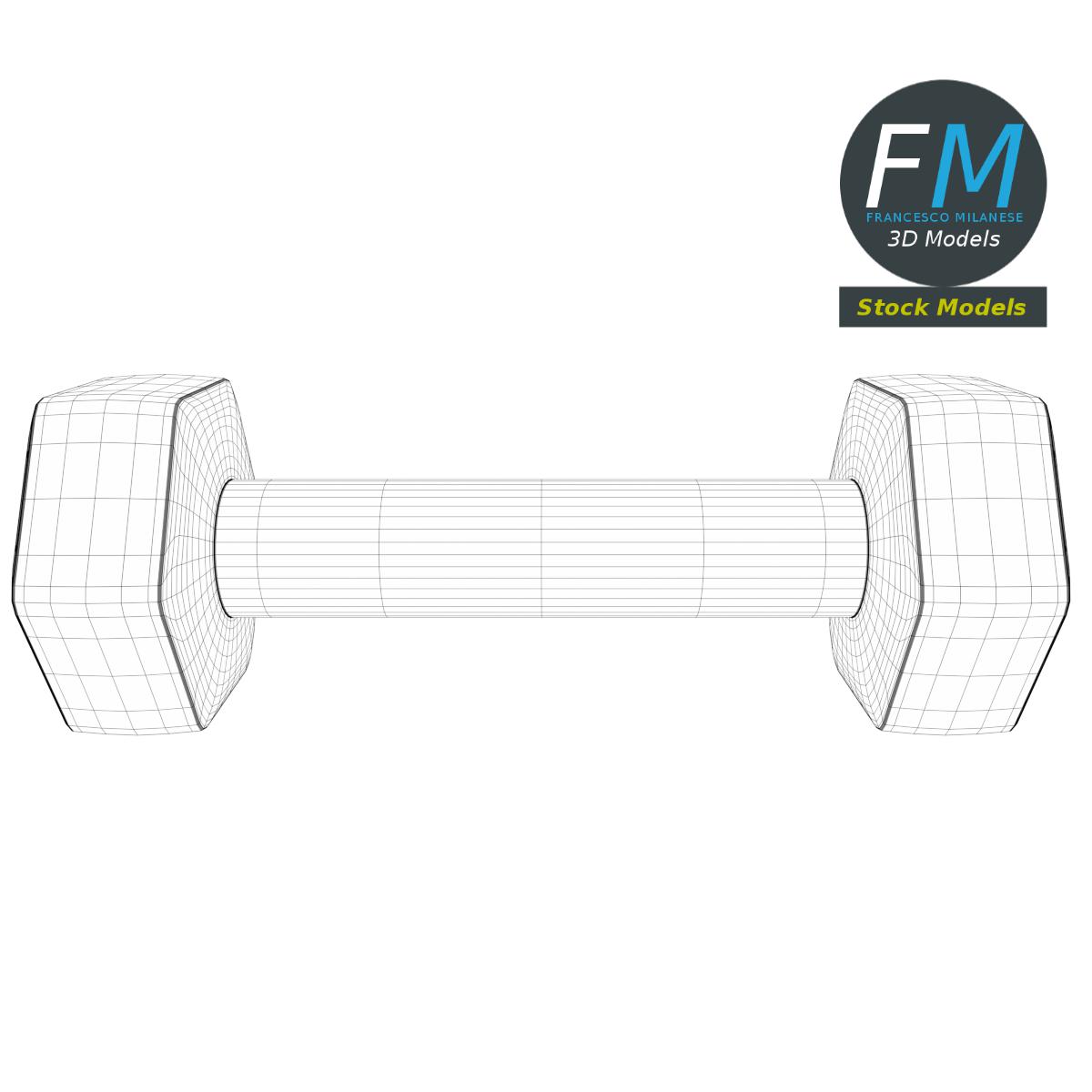 3D-Modell - Neopren-Hantel - 07
