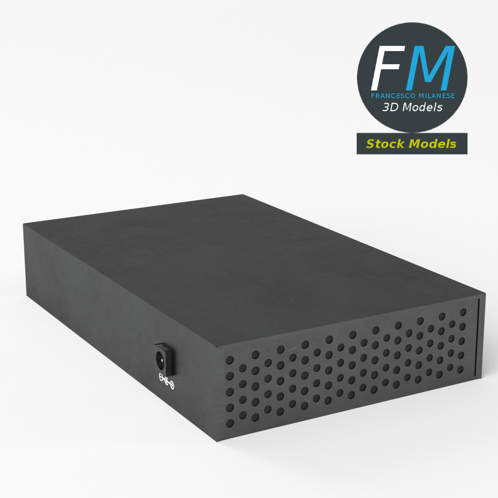 3D-Modell - 5-Port-Netzwerk-Switch - 05
