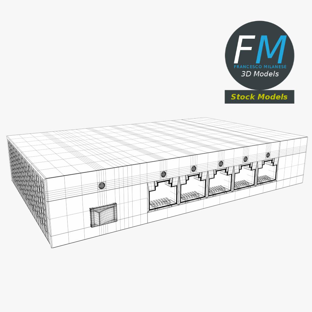3D-Modell - 5-Port-Netzwerk-Switch - 07