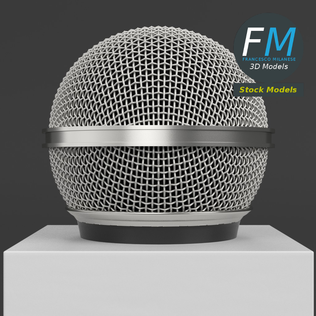 3D-Modell - Reportermikrofon - 03