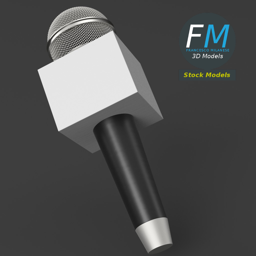 3D-Modell - Reportermikrofon - 05
