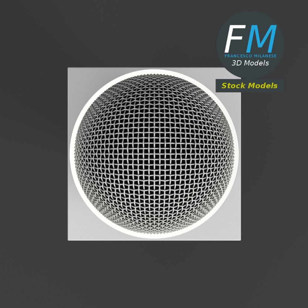 3D-Modell - Reportermikrofon - 06