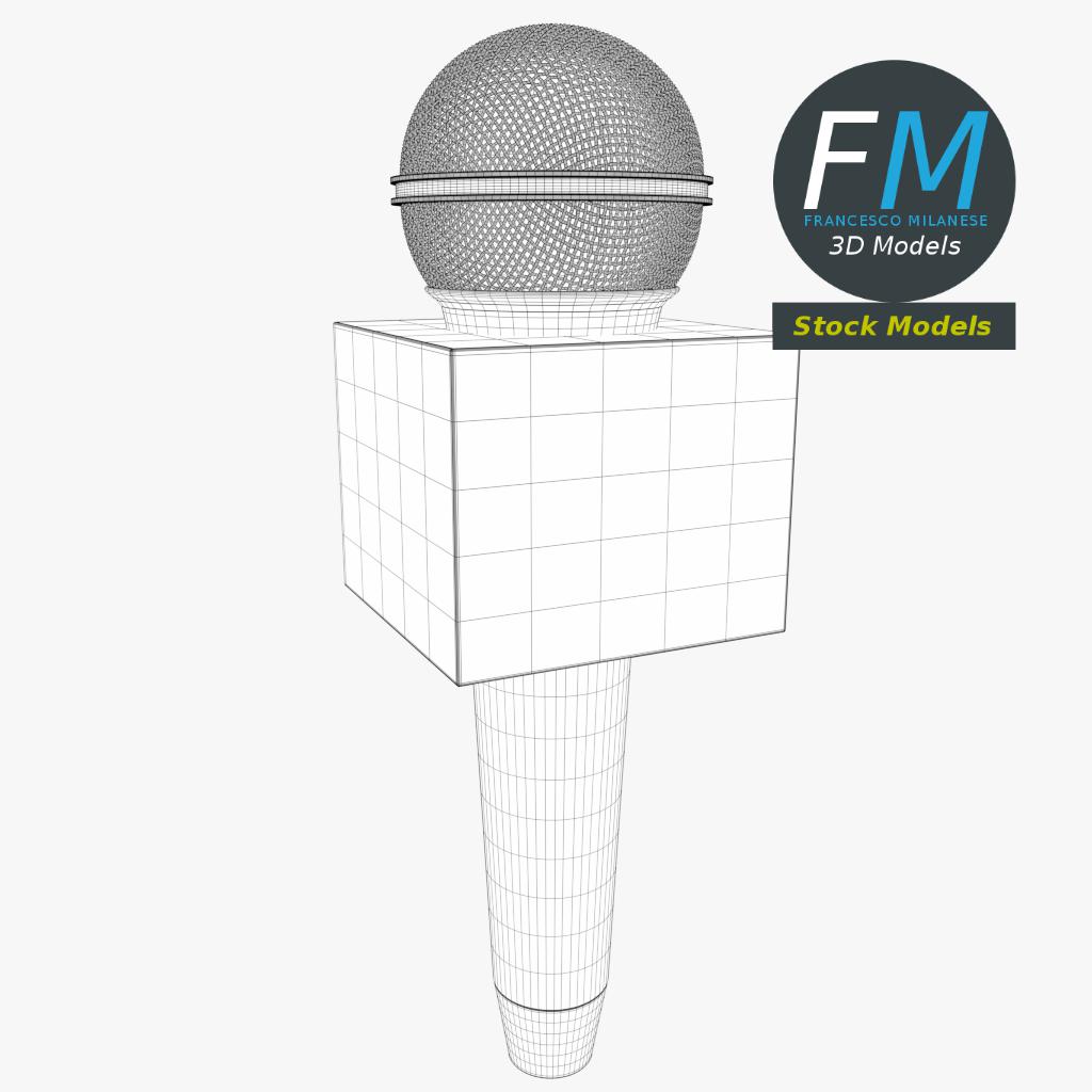 3D-Modell - Reportermikrofon - 07