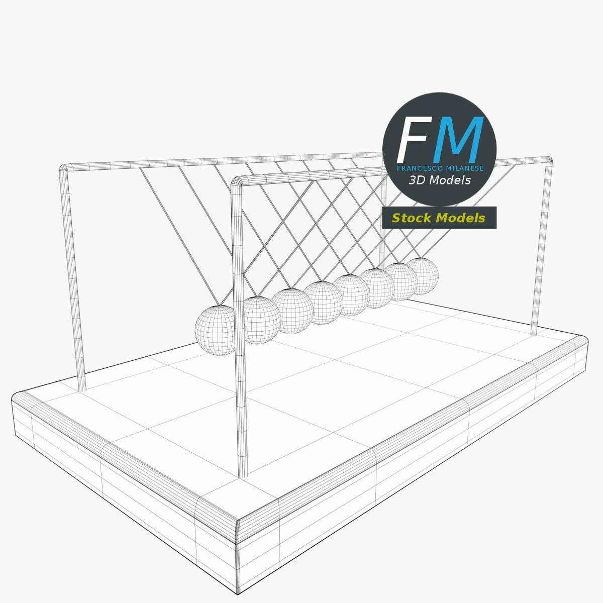3D-Modell - Newton-Pendel - 07