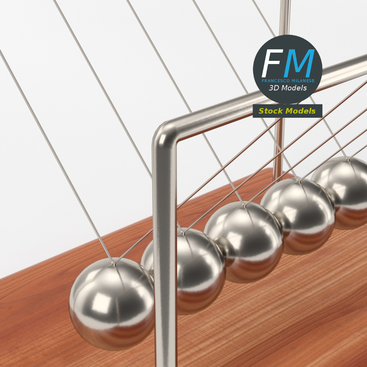 3D-Modell - Newton-Pendel - 05