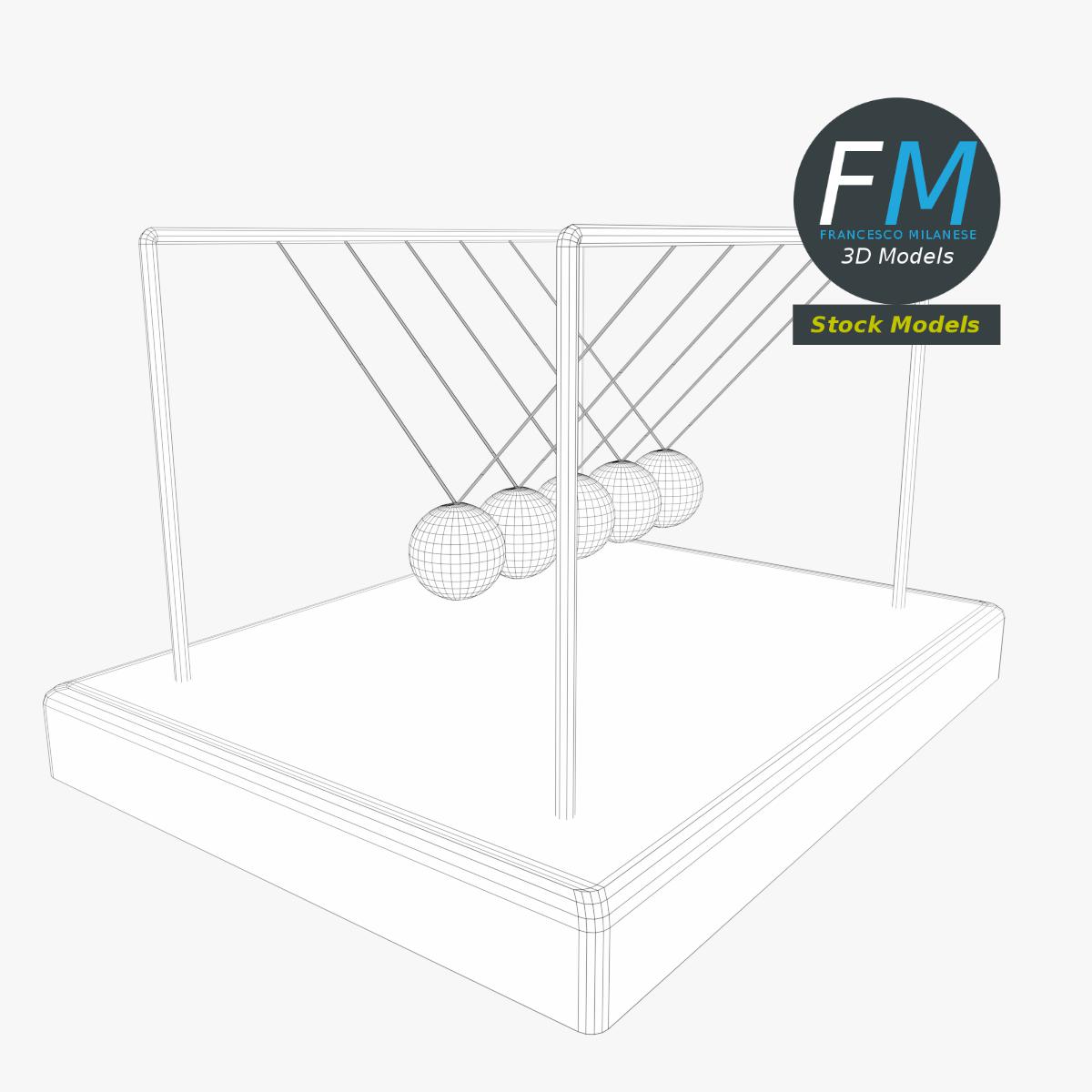 3D-Modell - Newton-Pendel - 07