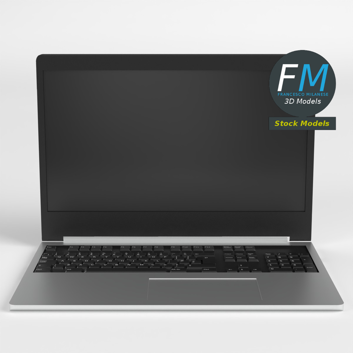 3D-Modell - Business-Laptop - 03