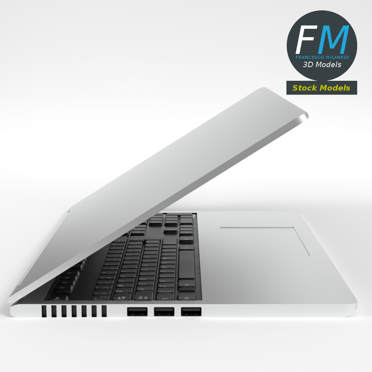 3D-Modell - Business-Laptop - 04