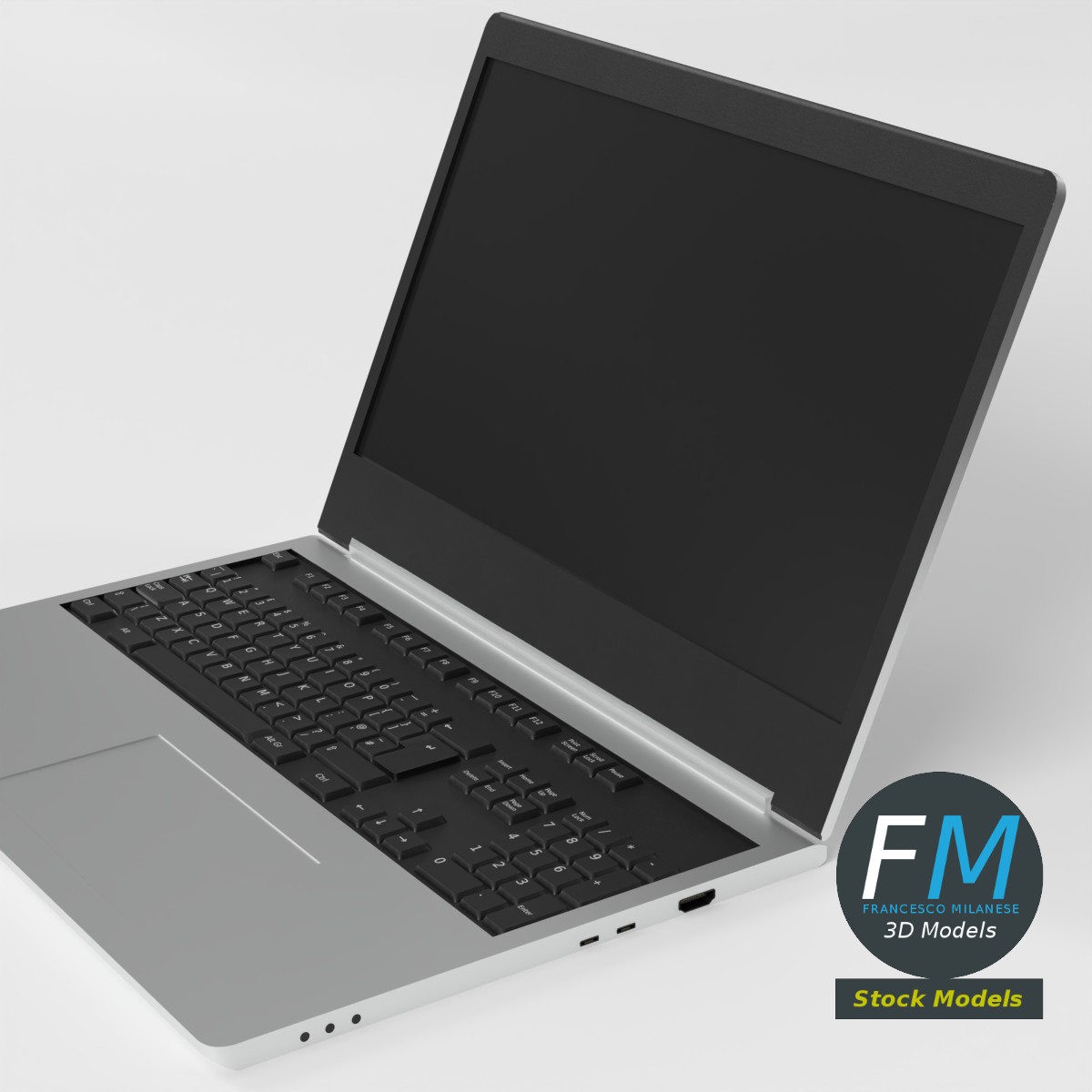 3D-Modell - Business-Laptop - 05