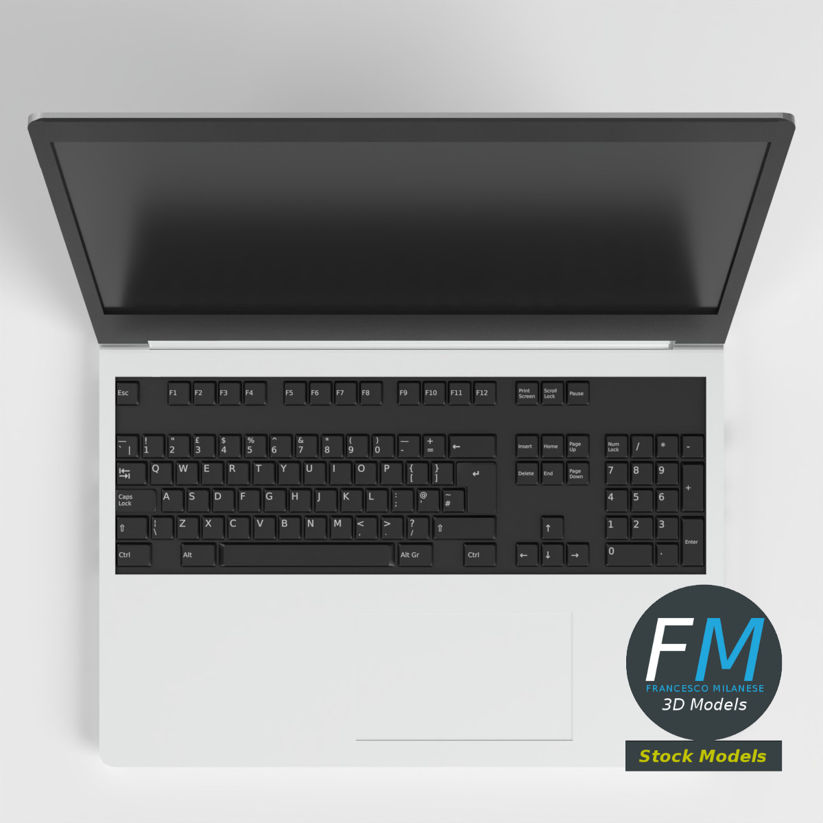 3D-Modell - Business-Laptop - 06