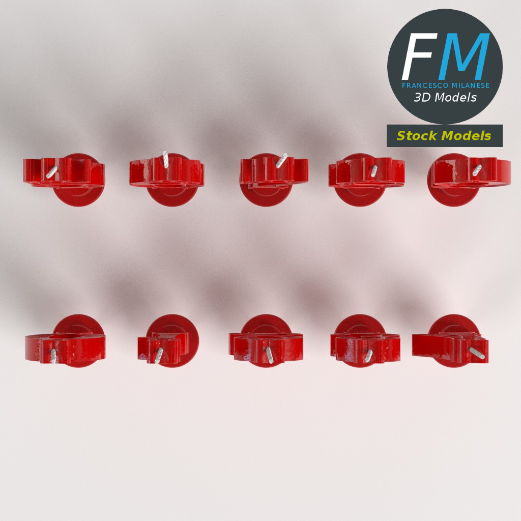 3D-Modell - Zahlenkerzen für Kuchen - 06