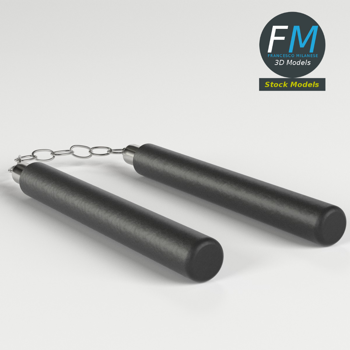 3D-Modell - Nunchaku - 03
