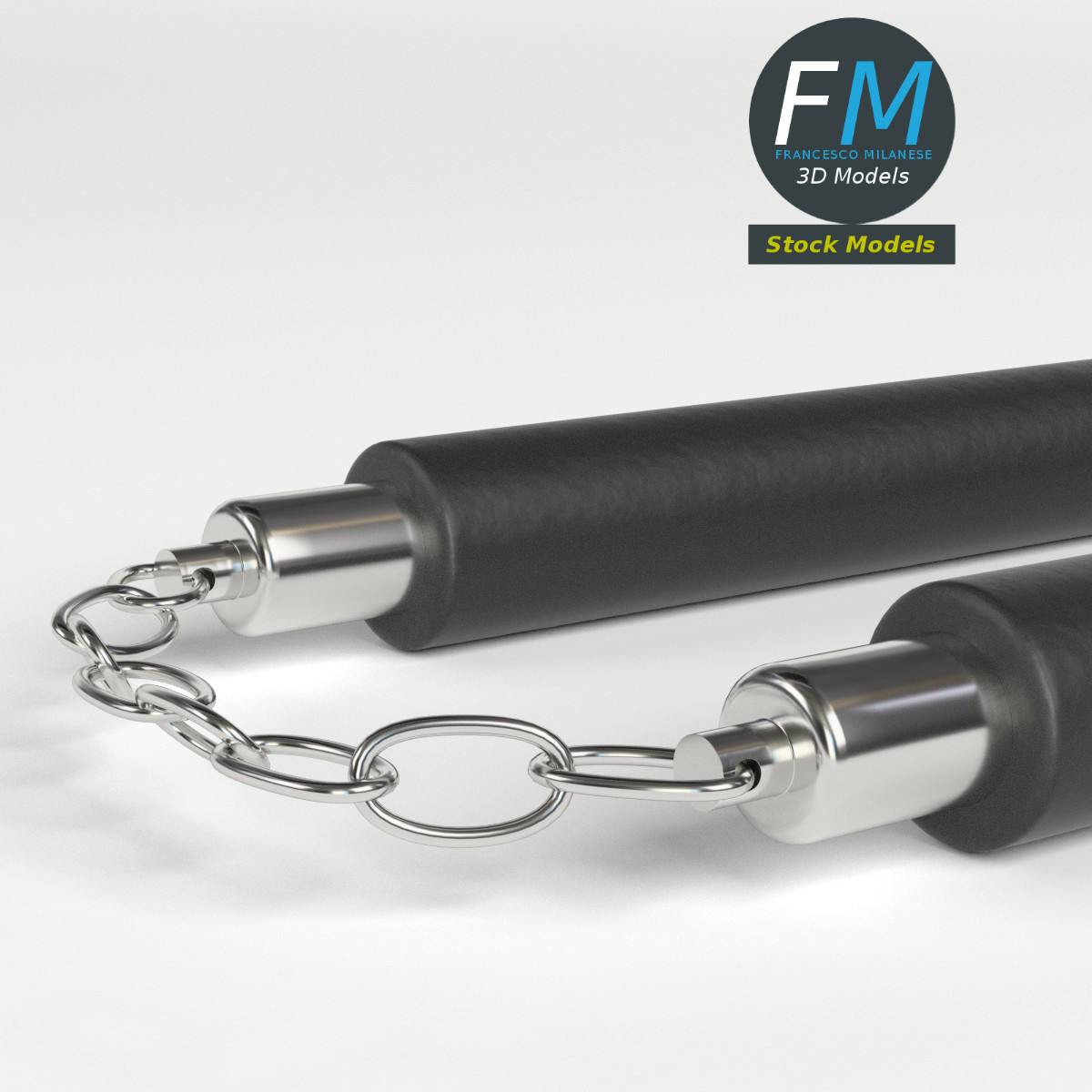3D-Modell - Nunchaku - 04