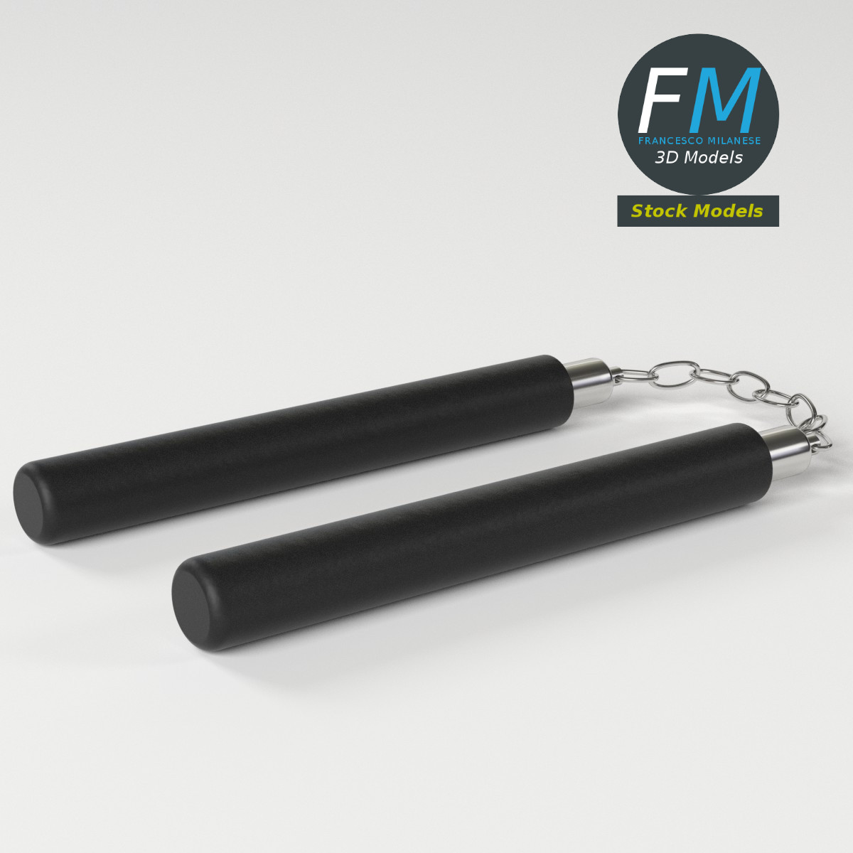 3D-Modell - Nunchaku - 05