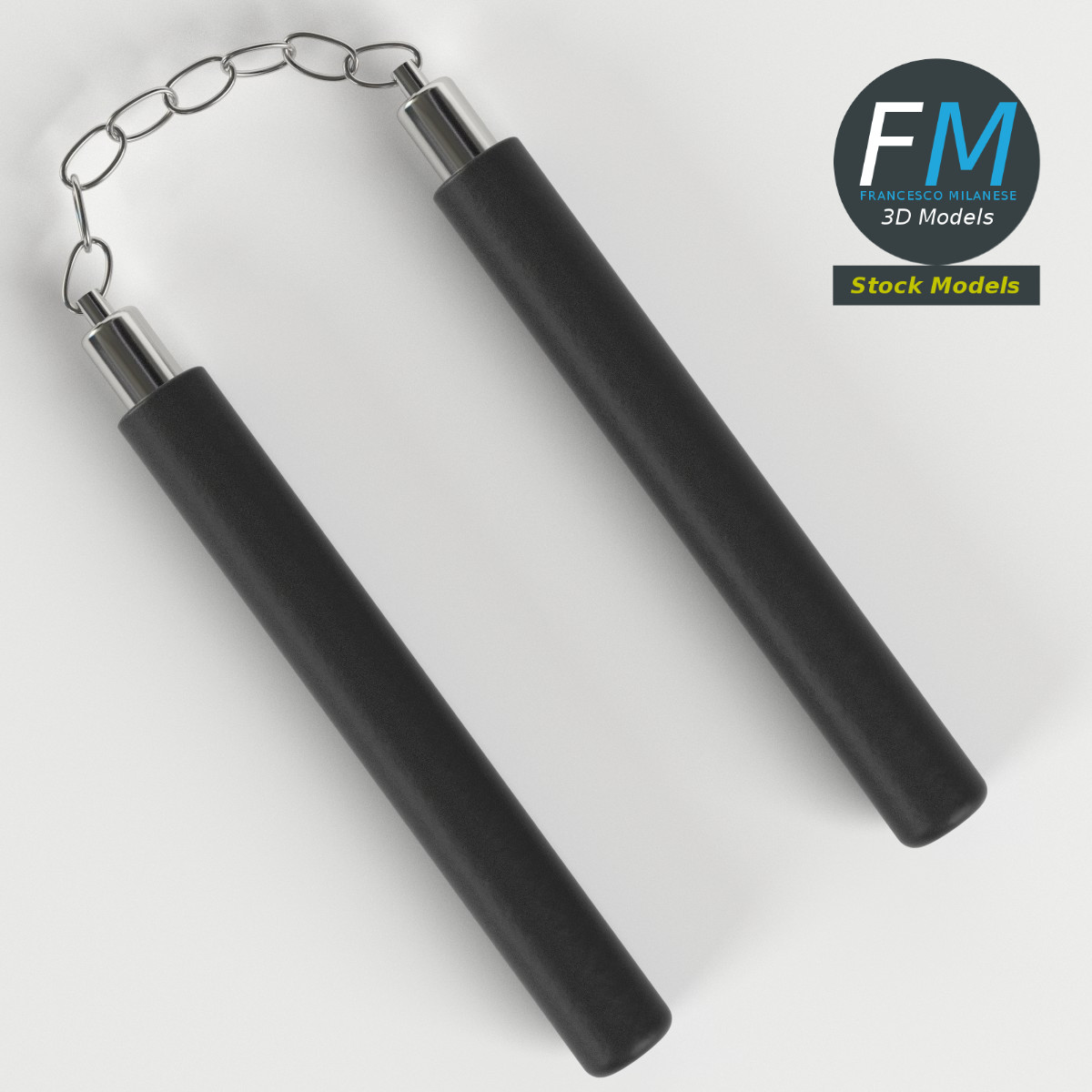 3D-Modell - Nunchaku - 06