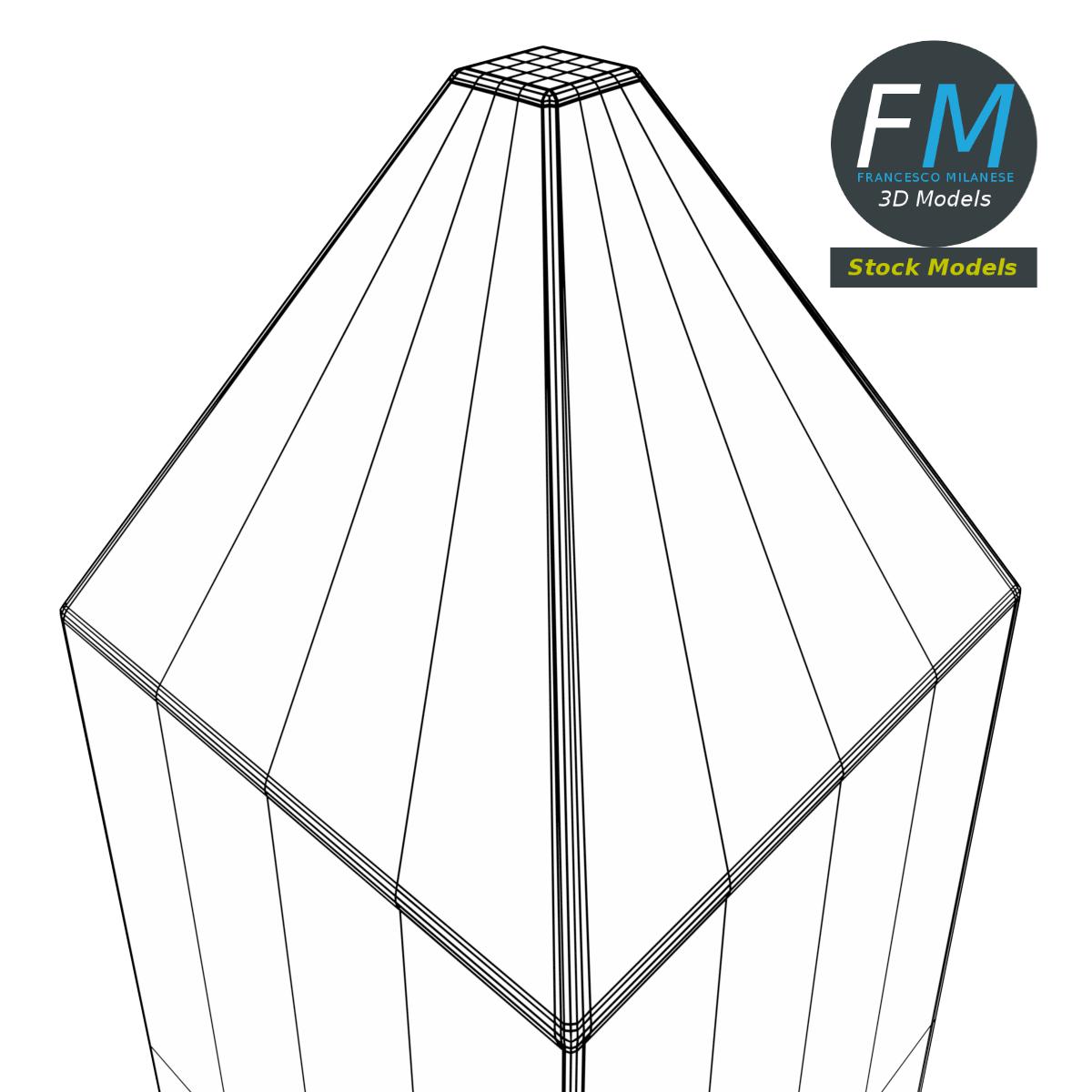 3D-Modell - Obelisk-Grabstein - 08