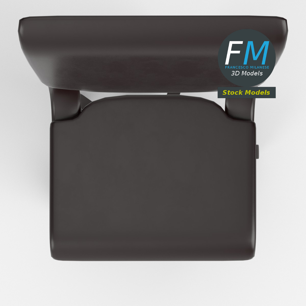 3D-Modell - Bürostuhl Ohne Armlehnen - 06