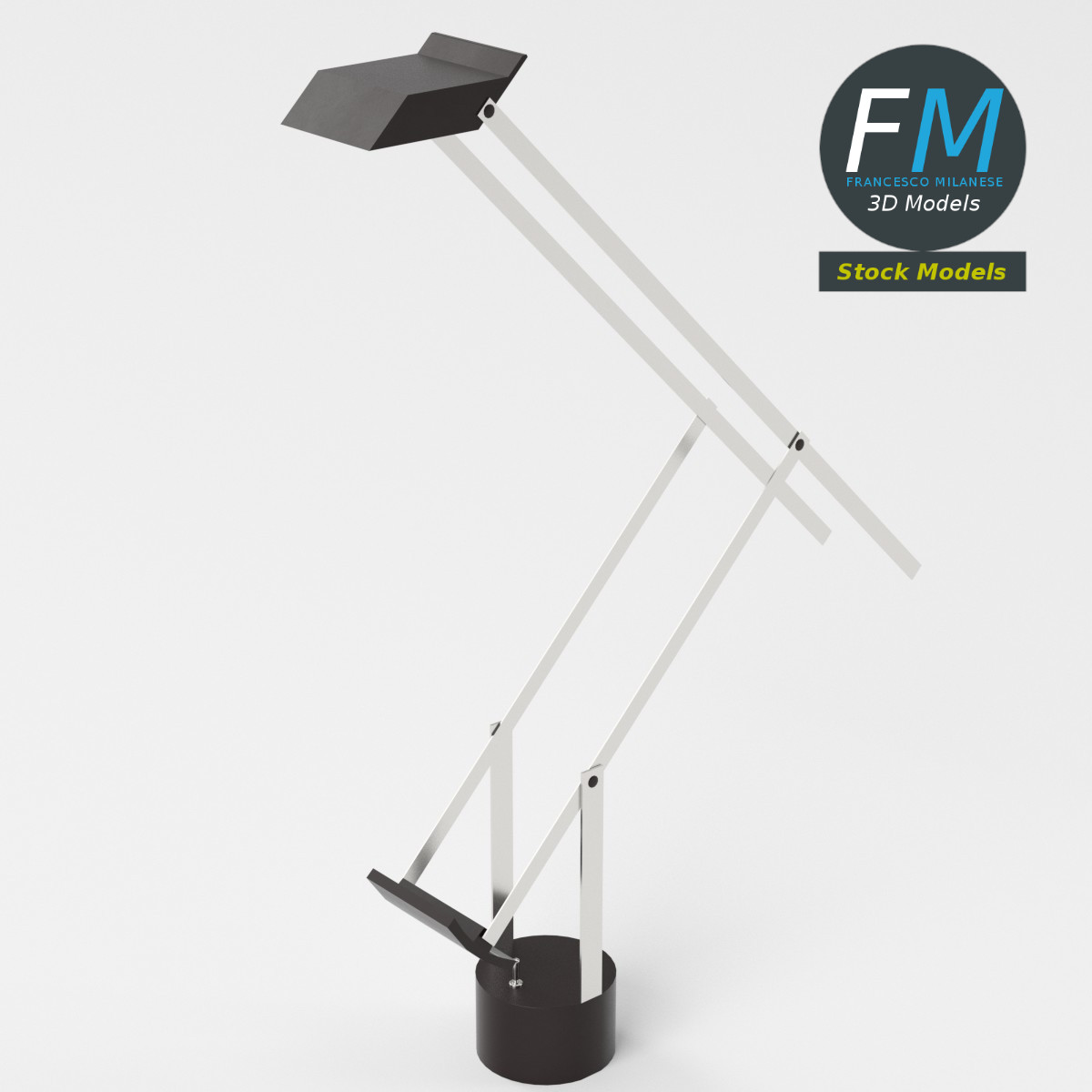 3D-Modell - Verstellbare Schreibtischlampe - 05