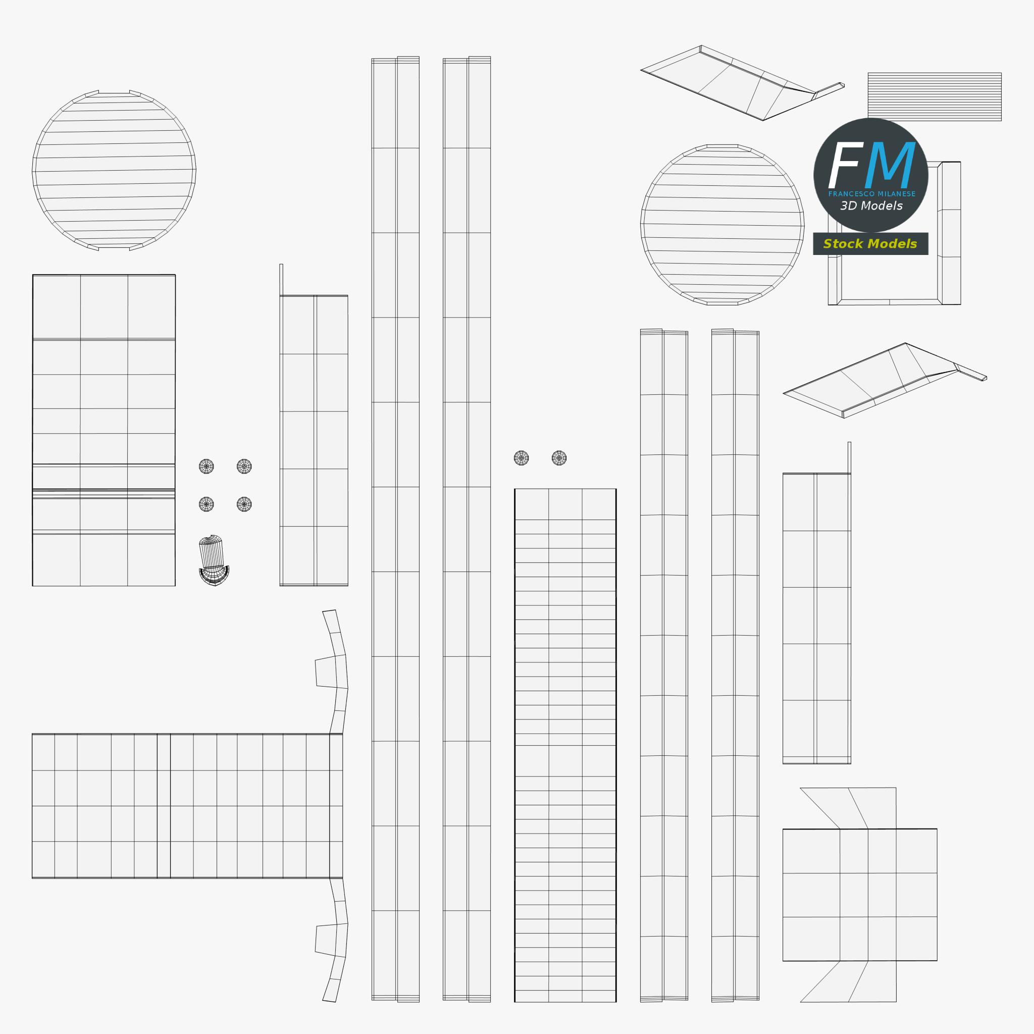 3D-Modell - Verstellbare Schreibtischlampe - 11 3D-Modell - Verstellbare Schreibtischlampe - 11