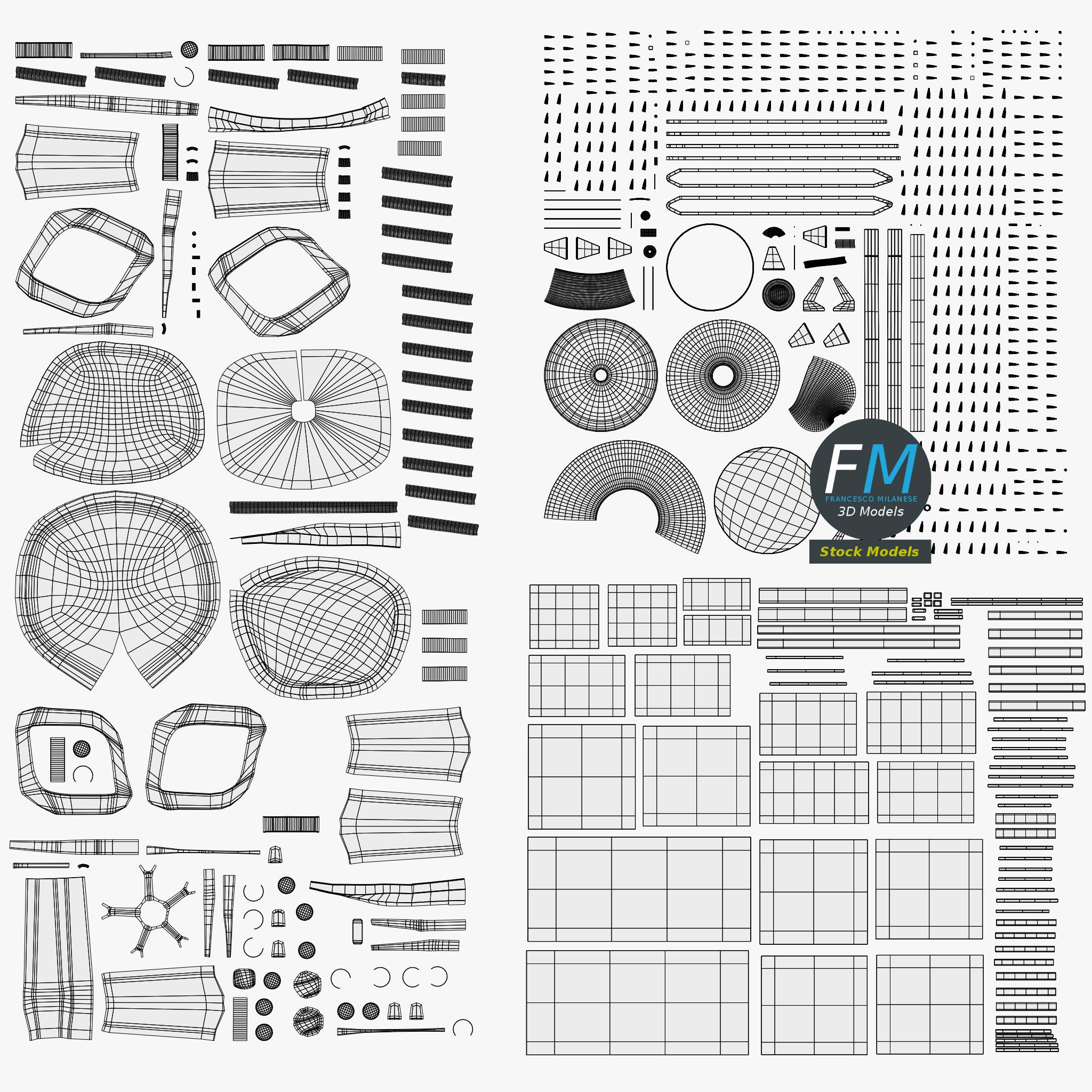 3D-Modell - Schreibtisch mit Stuhl und Laptop - 15 3D-Modell - Schreibtisch mit Stuhl und Laptop - 15