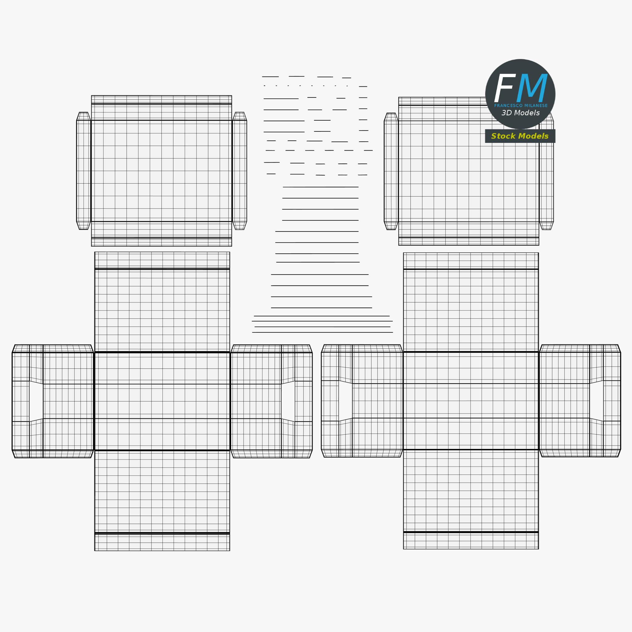 3D-Modell - Bürobox aus Karton - 11 3D-Modell - Bürobox aus Karton - 11