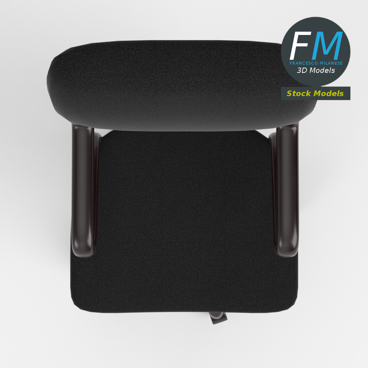 3D-Modell - Bürostuhl - 06
