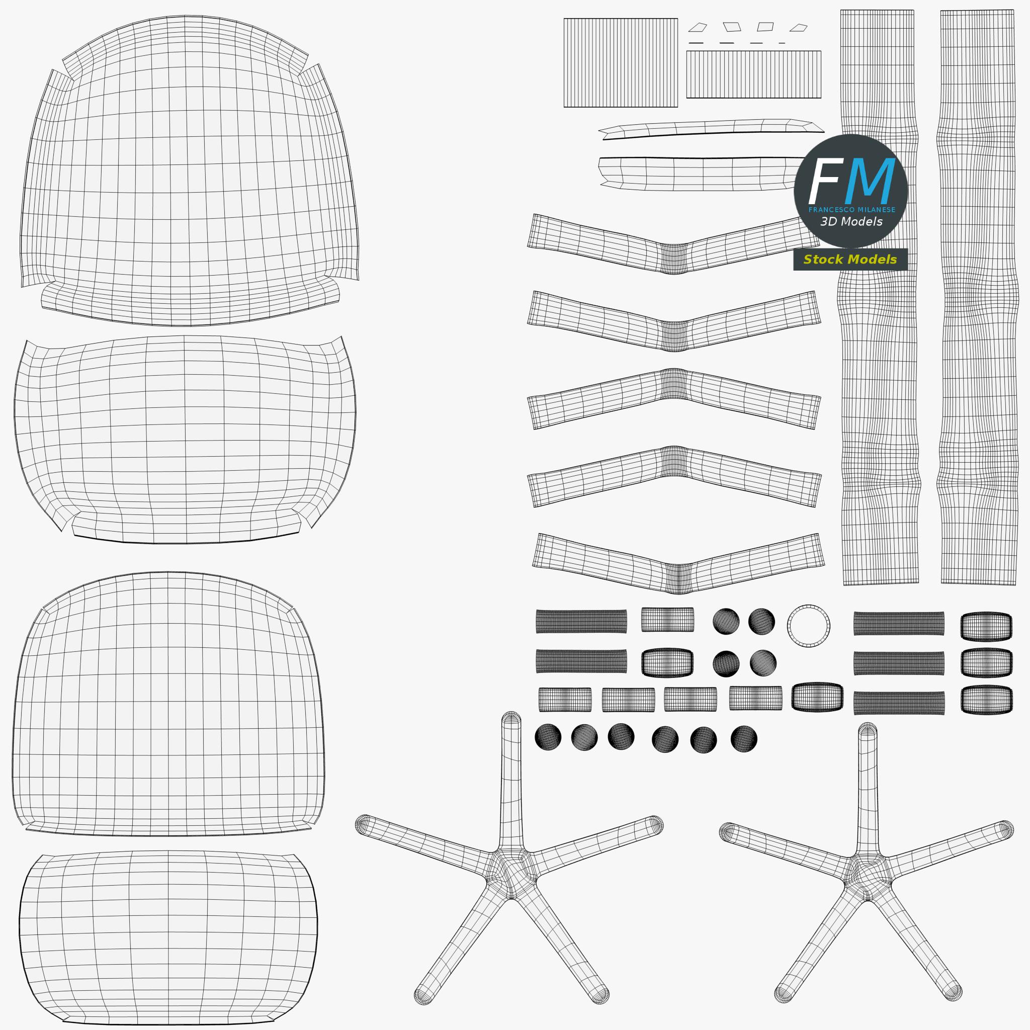 3D-Modell - Bürostuhl - 11 3D-Modell - Bürostuhl - 11
