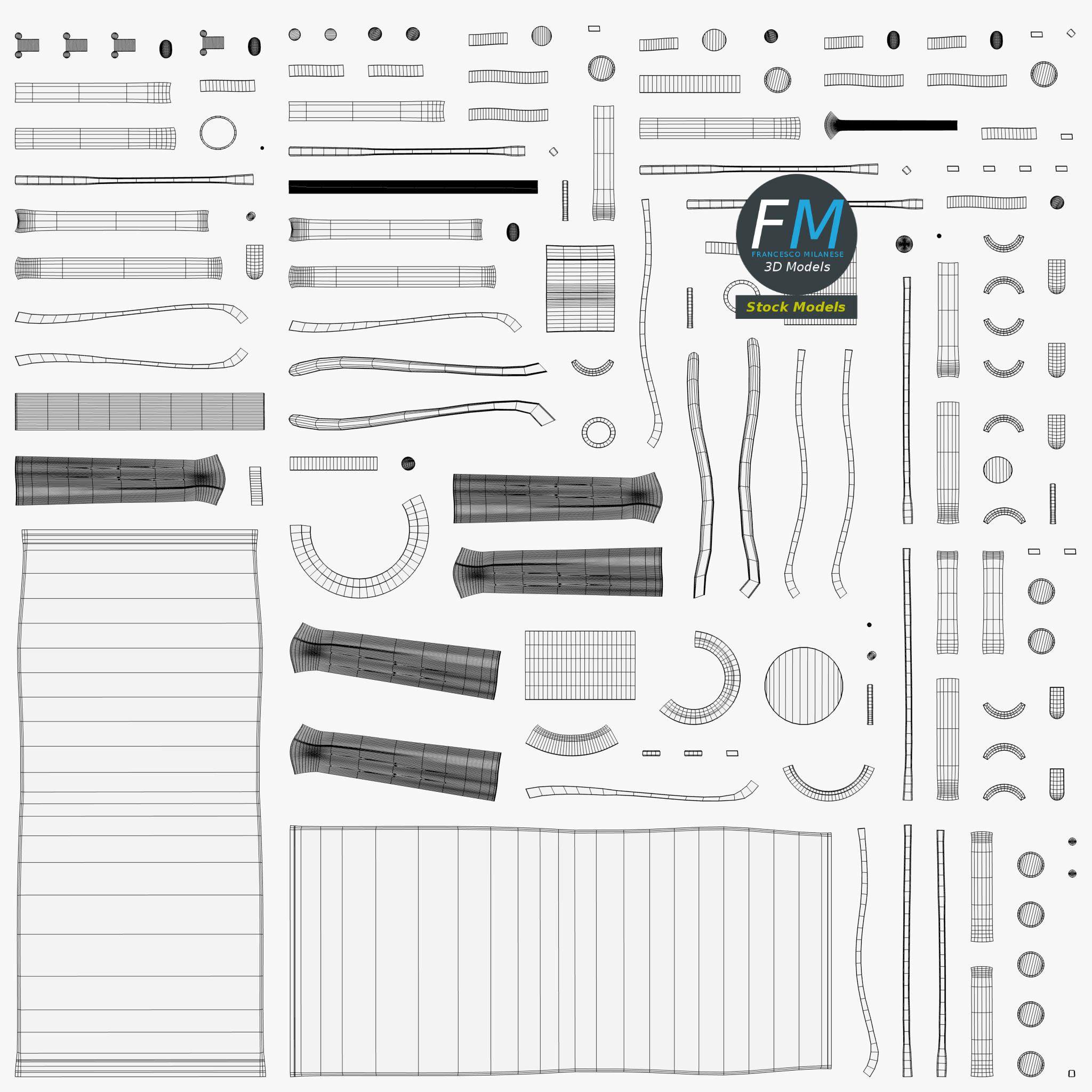3D-Modell - Bürostuhl mit Armlehnen - 11 3D-Modell - Bürostuhl mit Armlehnen - 11