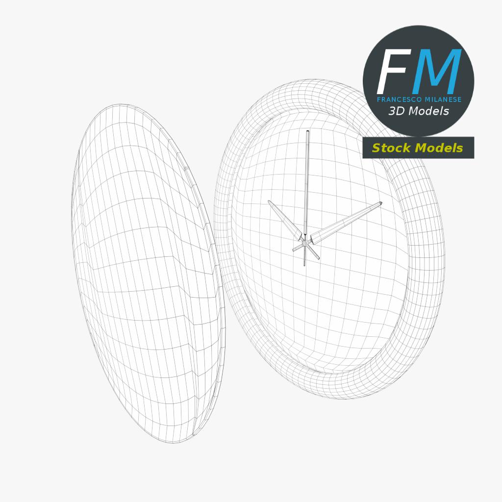 3D-Modell - Büro-Wanduhr - 07