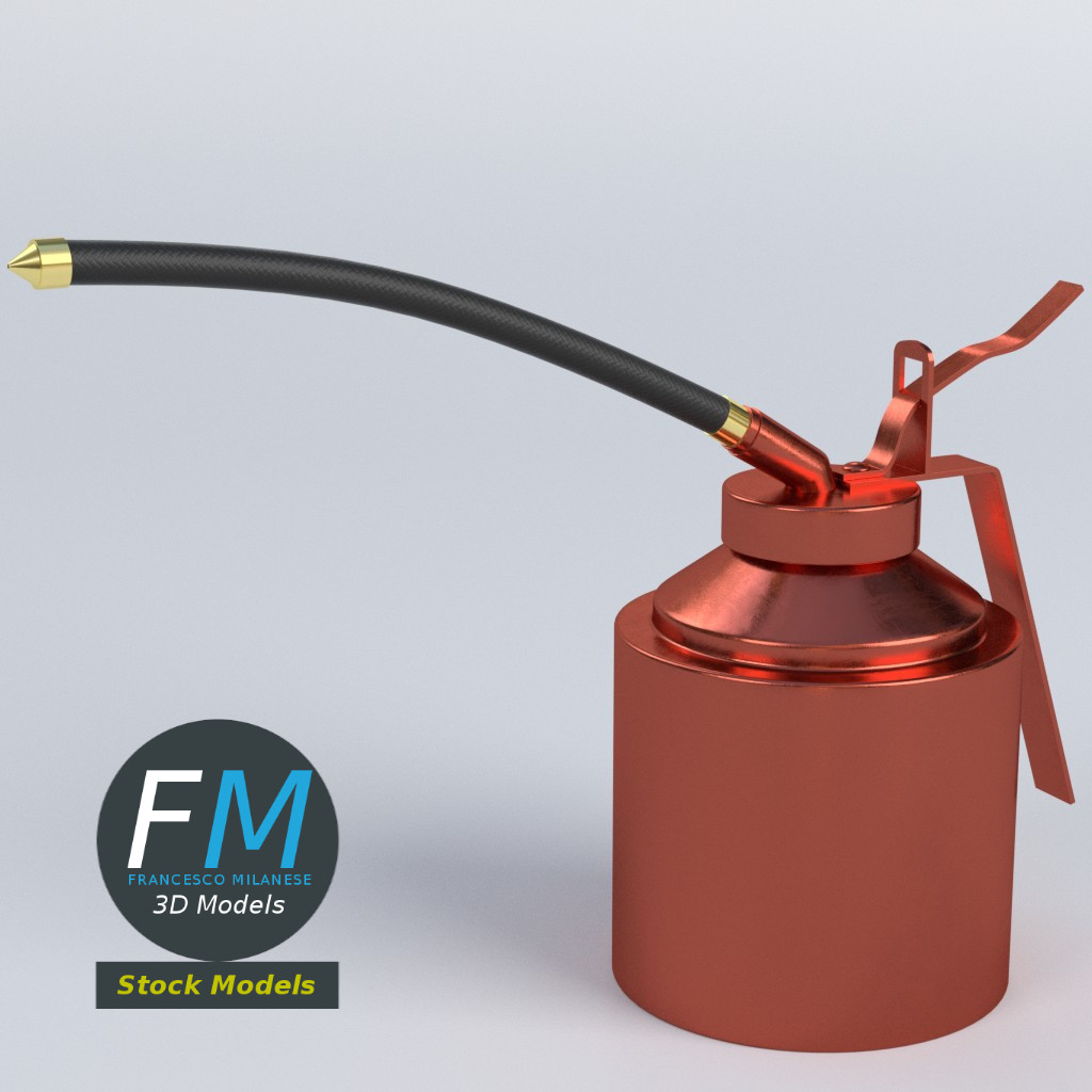 3D-Modell - Pumpölkanne - 01