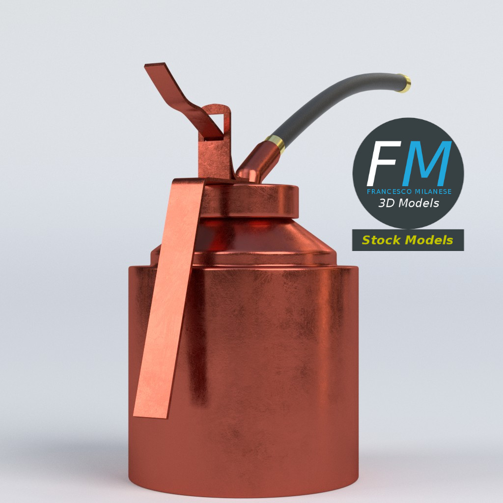 3D-Modell - Pumpölkanne - 04