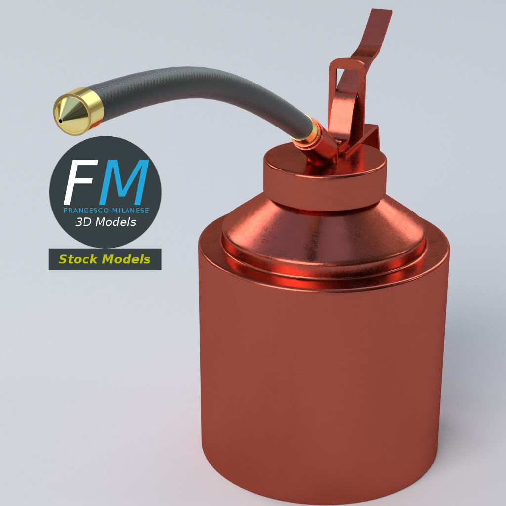 3D-Modell - Pumpölkanne - 05