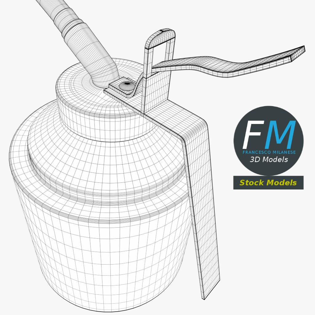 3D-Modell - Pumpölkanne - 08
