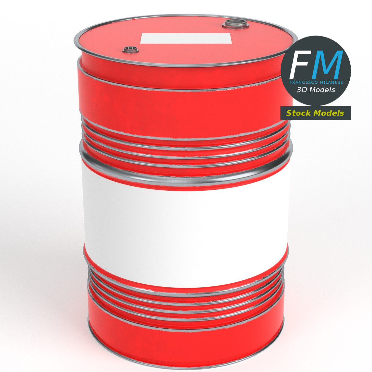3D-Modell - Ölfass - 01