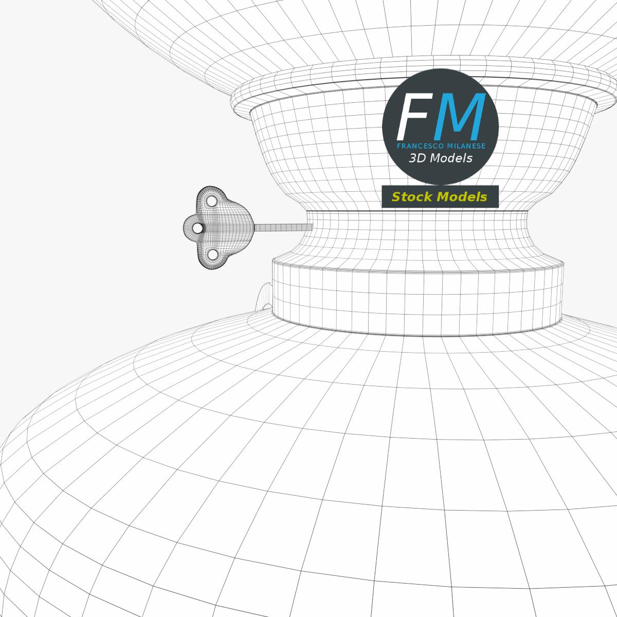 3D-Modell - Öllampe - 08
