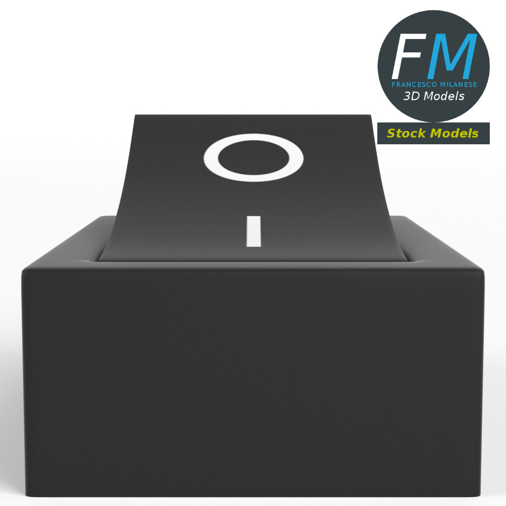 3D-Modell - Ein-Aus-Wippschalter - 04
