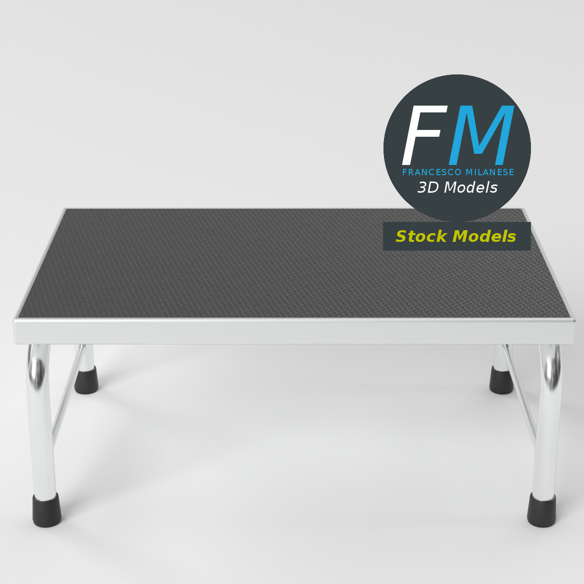 3D-Modell - Medizinischer Einstufiger Tritthocker - 05