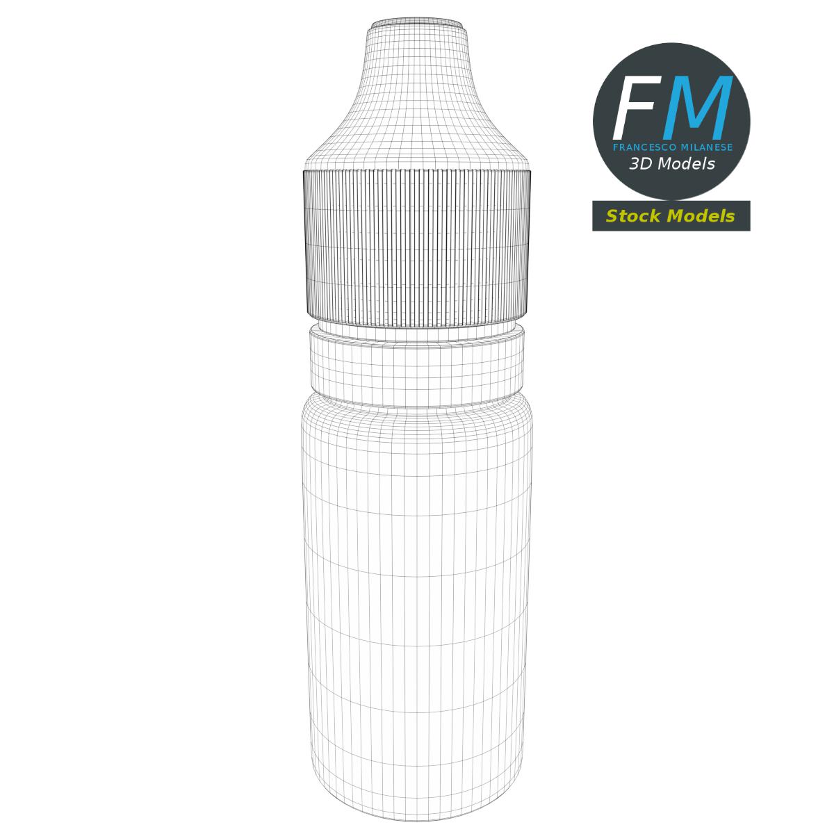 3D-Modell - Undurchsichtige Tropfflasche - 07