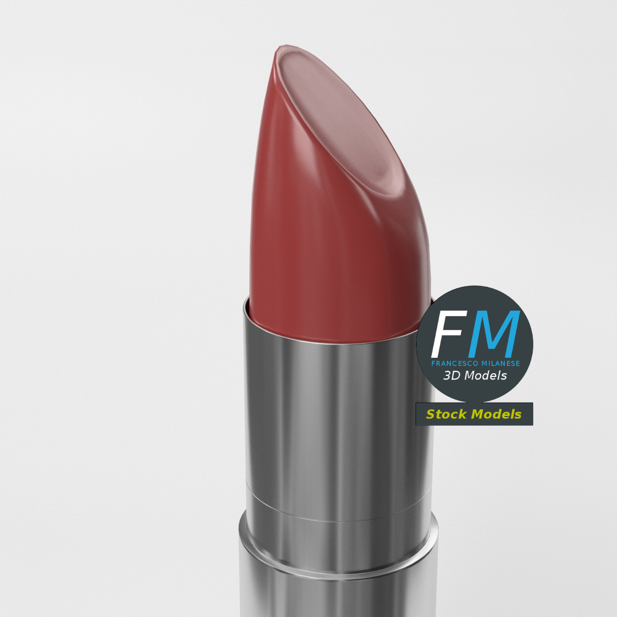 3D-Modell - Geöffneter Lippenstift - 05