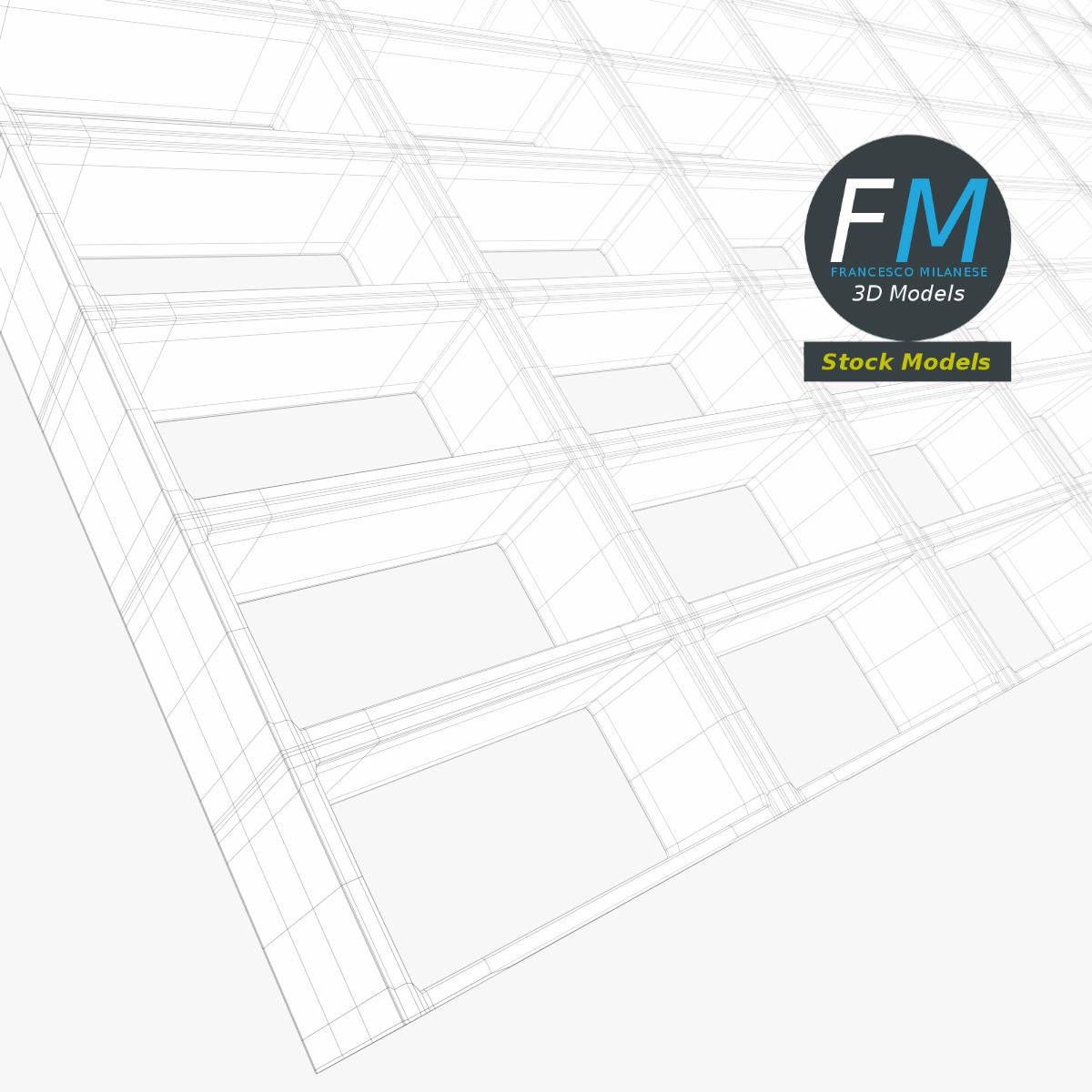 3D-Modell - Offener Stahlgitterrostboden - 08