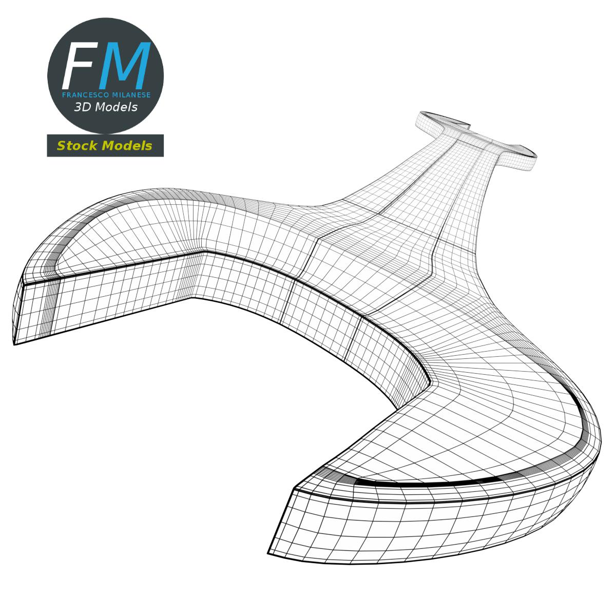 3D-Modell - Verchromter Maulschlüssel - 08