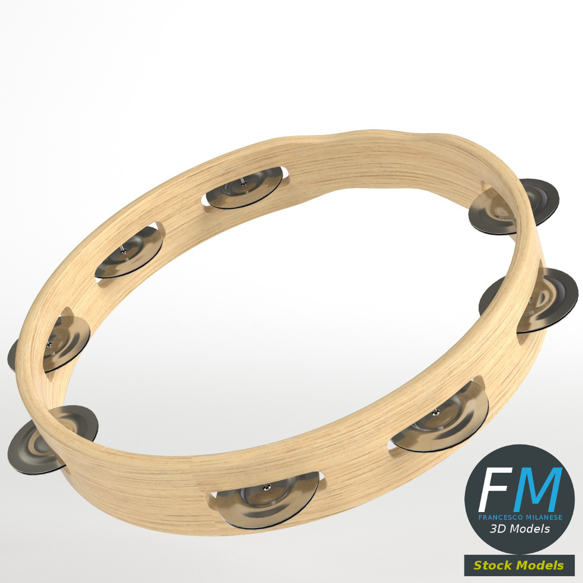 3D-Modell - Offener Schellenring - 01