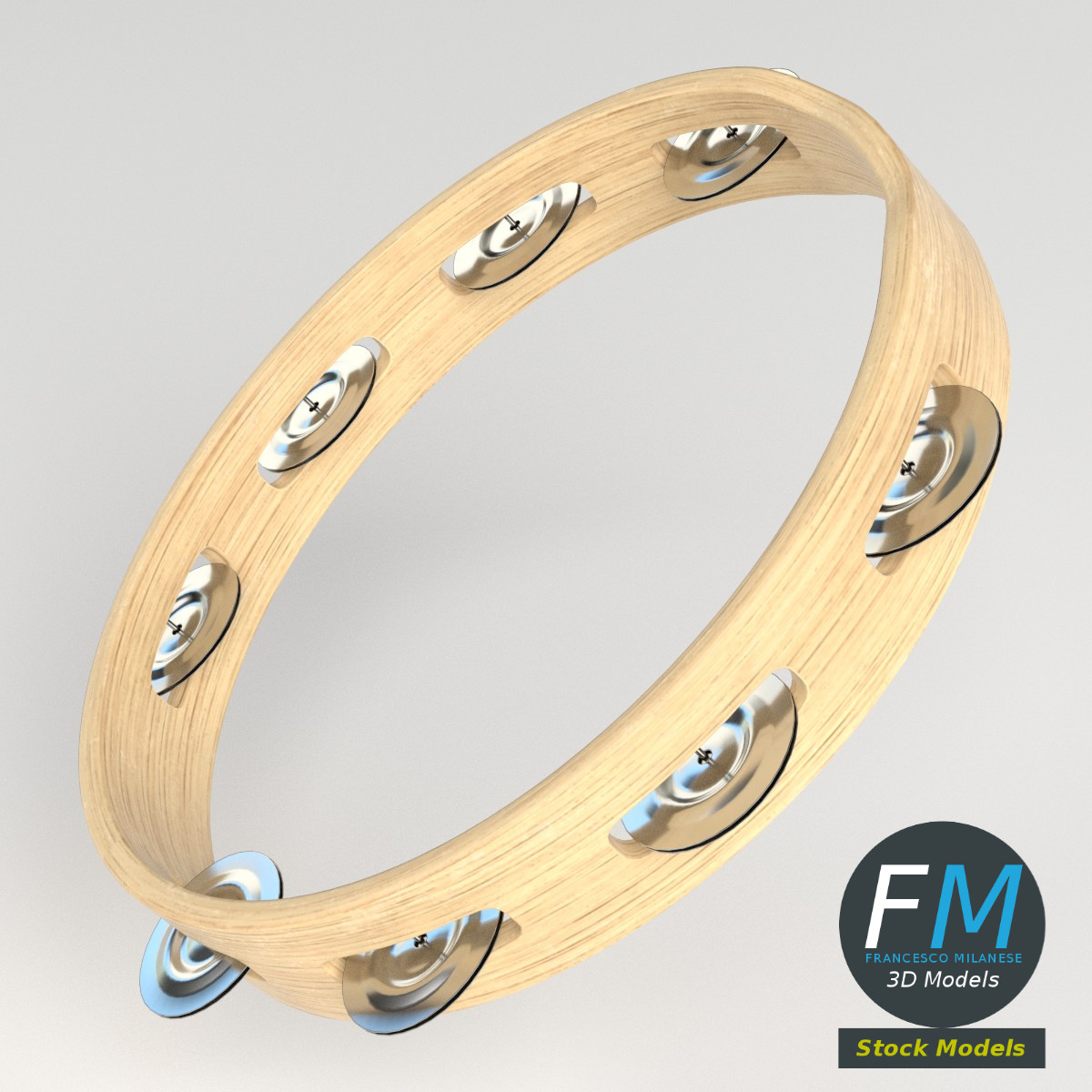 3D-Modell - Offener Schellenring - 02
