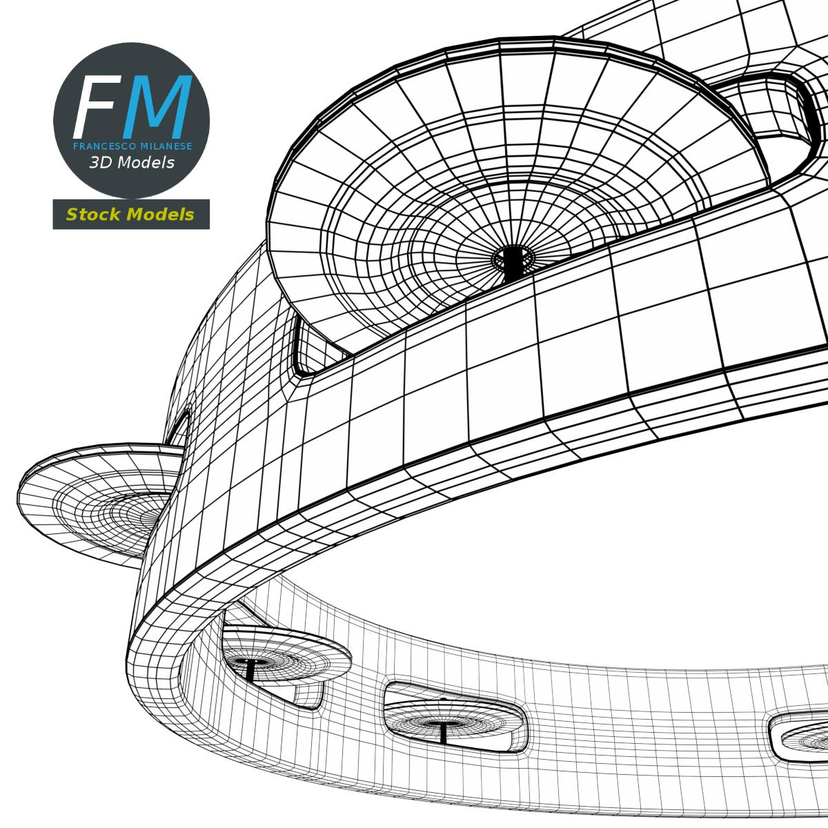3D-Modell - Offener Schellenring - 08