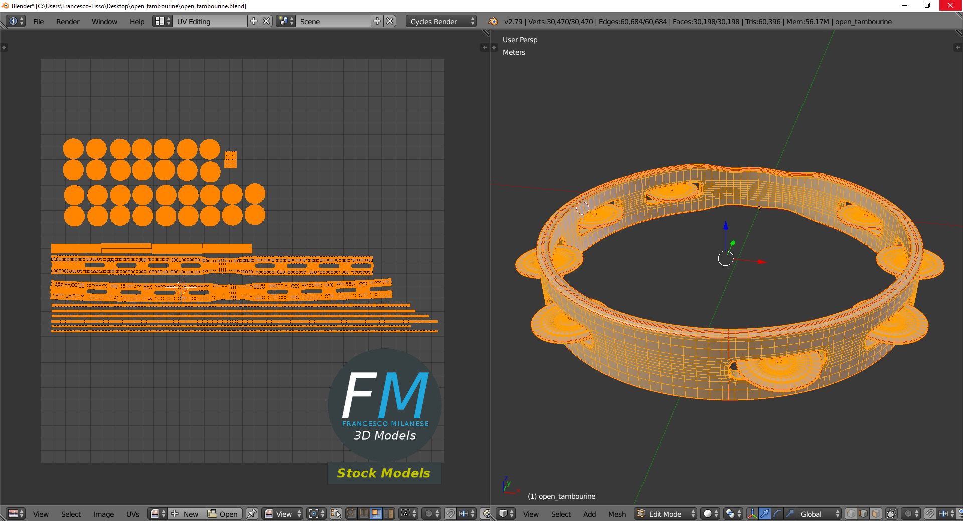 3D-Modell - Offener Schellenring - 10