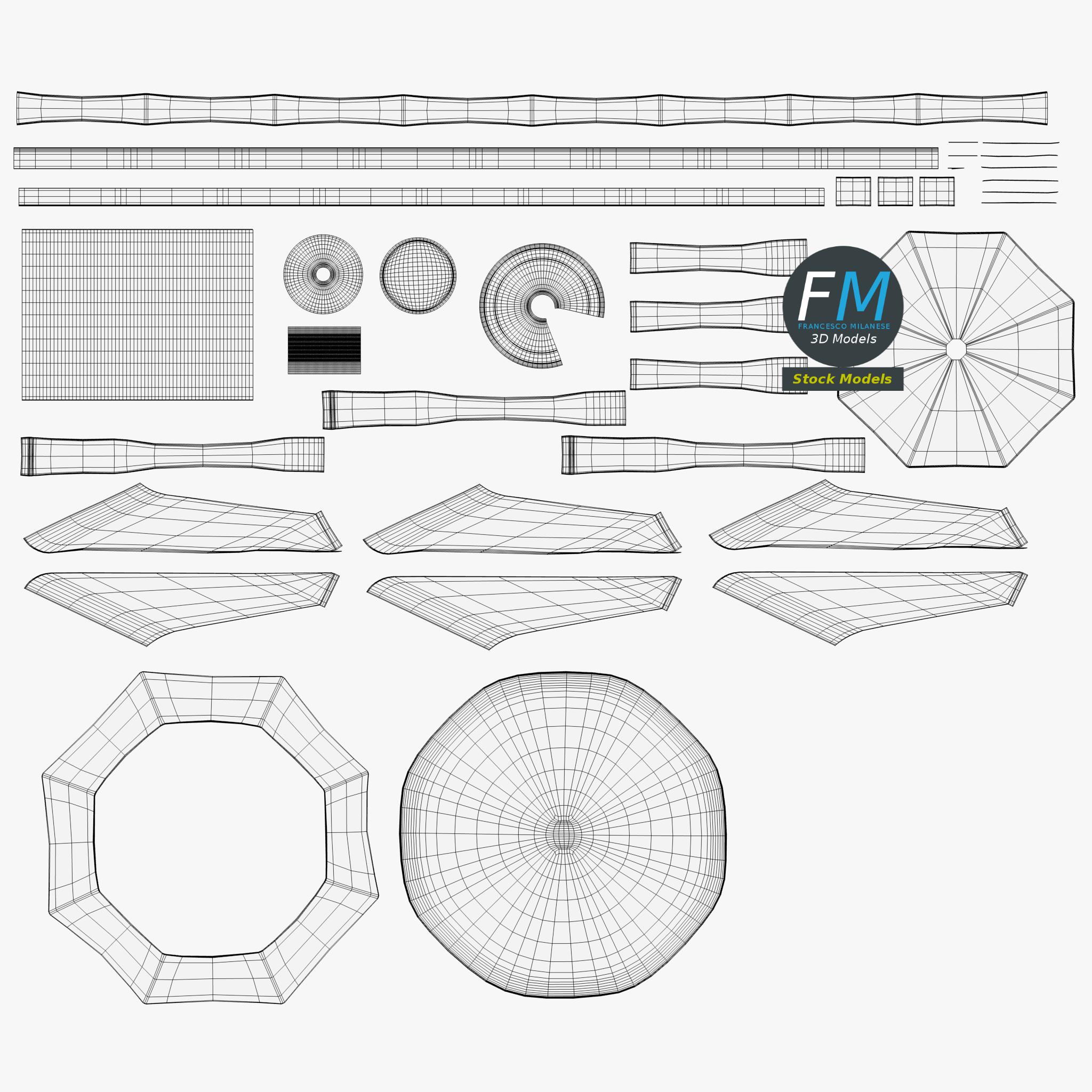 3D-Modell - Offenes Klavier - 12 3D-Modell - Offenes Klavier - 12